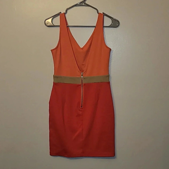 Forever 21 women's small mini dress pink coral tank top cocktail night LOT C2 - Picture 3 of 5